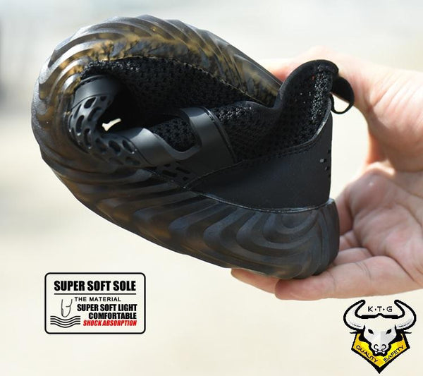 KTG Steel Toe Anti Pierce Sports Safety Shoes Model SS49 - Stylish, comfortable and breathable wide toe - flexible