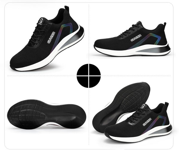 Steel Toe Sports Safety Shoes - Model SS61 - Holographic Light Reflective
